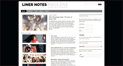 Desktop Screenshot of linernotesmagazine.com